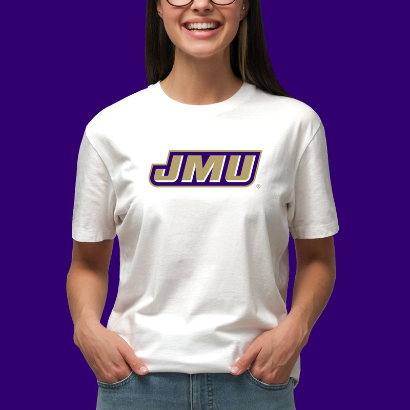 James Madison Primary Logo T-Shirt - White