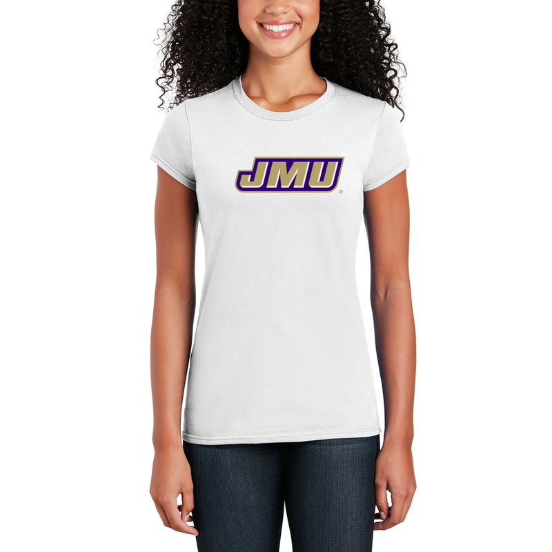 James Madison Primary Logo Womens T-Shirt - White