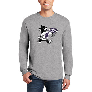 K-State Mascot Mark Long Sleeve - Sport Grey