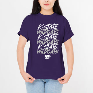 Kansas State Marker Repeat T-Shirt - Purple