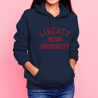 Liberty University Athletic Arch Hoodie - Navy