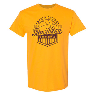 Loyola University Chicago Ramblers Basketball Shield T Shirt