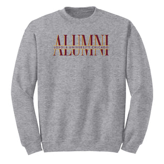 Loyola Chicago Classic Alumni Crewneck - Sport Grey