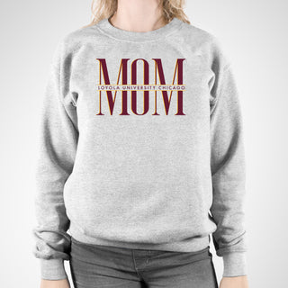 Loyola Chicago Classic Mom Crewneck - Sport Grey