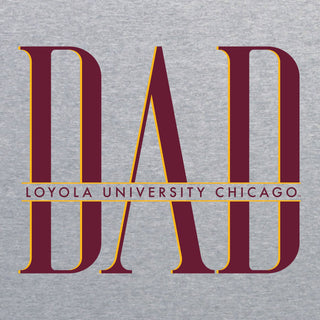 Loyola Chicago Classic Dad Crewneck - Sport Grey