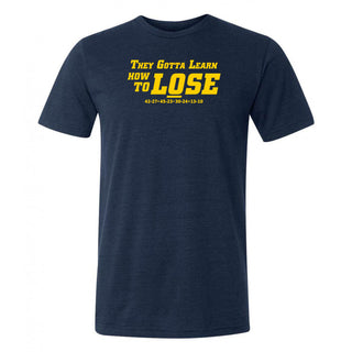 Learn to Lose Triblend T-Shirt - Navy Triblend