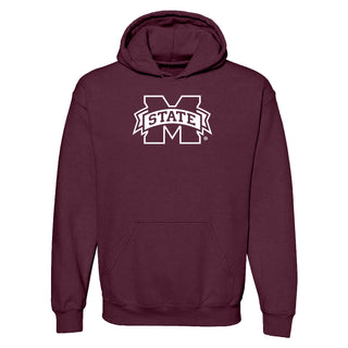 Mississippi State Bulldogs Primary Logo Hoodie - Maroon