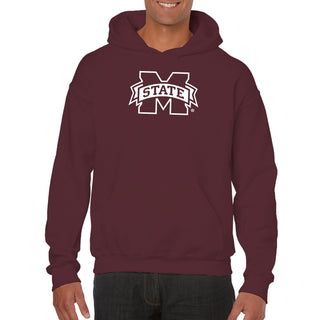 Mississippi State Bulldogs Primary Logo Hoodie - Maroon