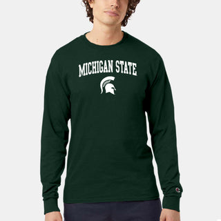 Michigan State Arched Champion Long Sleeve - Dark Green