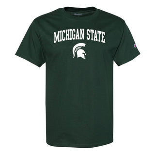 Champion Michigan State Arched Champion SS T-Shirt - Dark Green