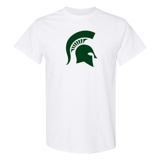 Michigan State University Spartans Primary Logo Short Sleeve T Shirt - White