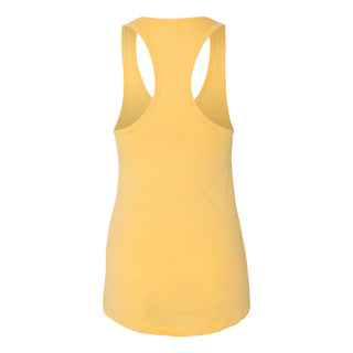 University of Michigan Wolverine's Primary Logo Womens Racerback Tank - Banana Cream