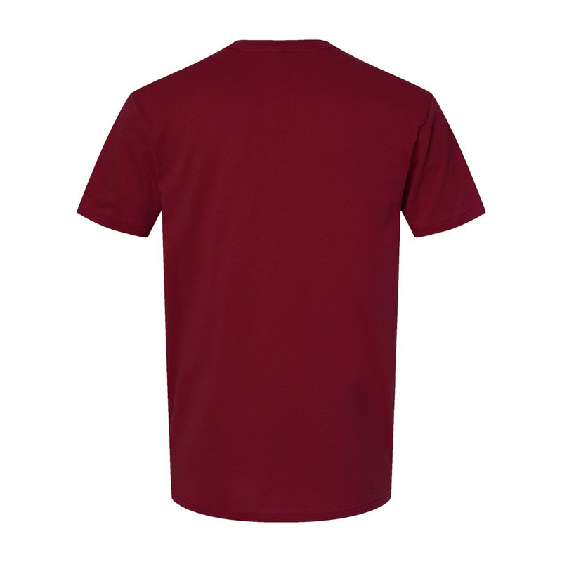 Carnegie Mellon Tartans Arch Logo Premium Cotton T Shirt - Cardinal