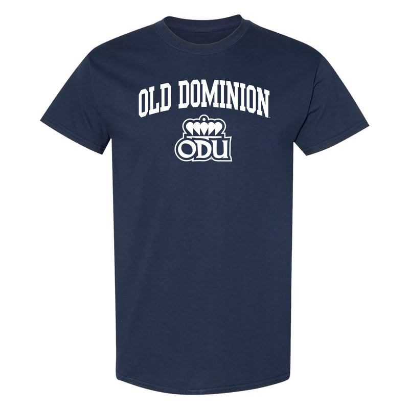 Old Dominion University Monarchs Arch Logo Short Sleeve T Shirt - Navy