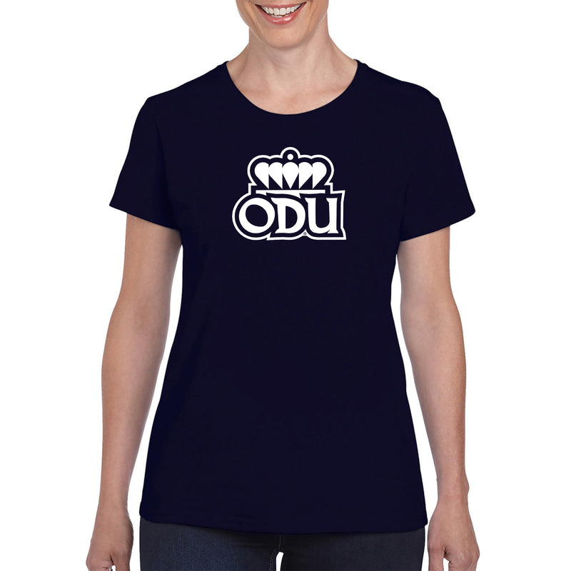 Old Dominion University Monarchs Primary Logo Womens Short Sleeve T Shirt - Navy