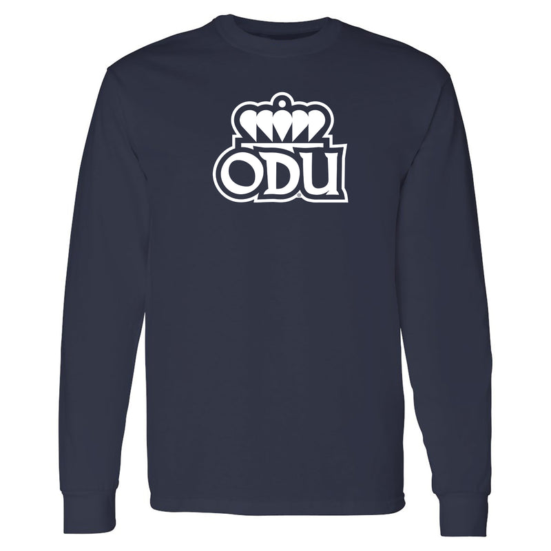 Old Dominion University Monarchs Primary Logo Long Sleeve T-Shirt - Navy