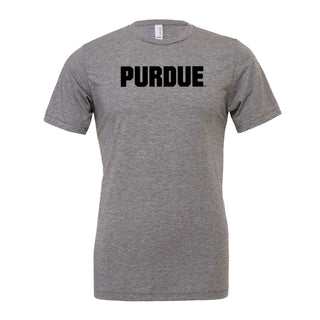 Purdue Basic Block Triblend T-Shirt - Grey