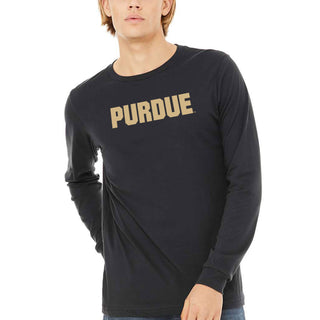 Purdue Basic Block Jersey Long Sleeve - Dark Grey