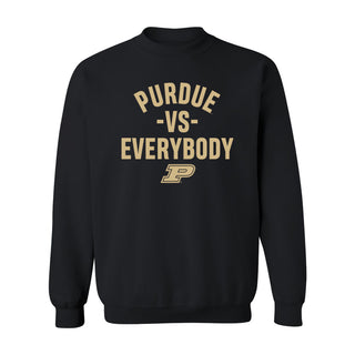 Purdue Vs Everybody Crewneck Sweatshirt - Black