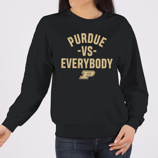 Purdue Vs Everybody Crewneck Sweatshirt - Black