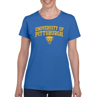 Pittsburgh Panthers Arch Logo Women's T-Shirt - Royal