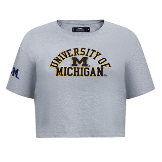 Pro Standard Michigan Women's Classic Boxy Tee - Gray