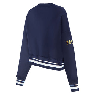 Pro Standard Michigan Women's Classic Rib Crewneck - Midnight