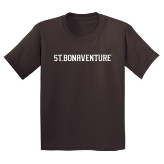 St. Bonaventure Bonnies Basic Block Youth T Shirt - Dark Chocolate