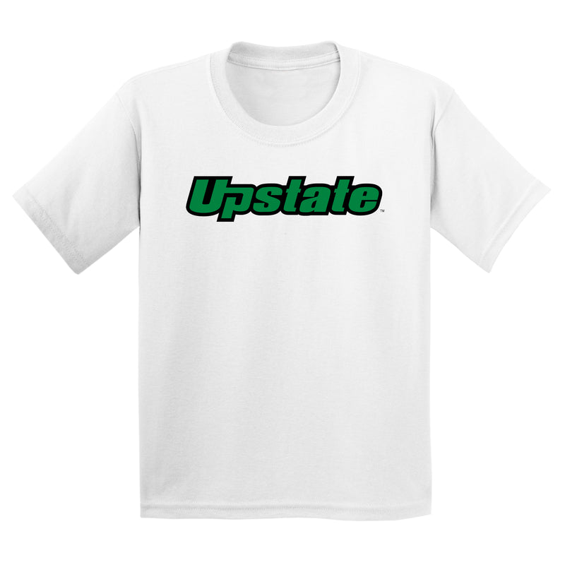 University of South Carolina Upstate Spartans Basic Block Youth T-Shirt - White