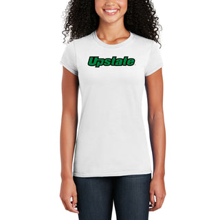 University of South Carolina Upstate Spartans Basic Block Womens T-Shirt - White