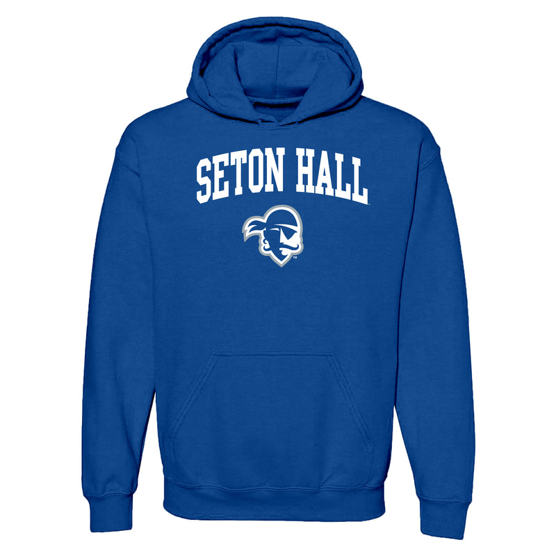 Seton Hall University Pirates Arch Logo Heavy Blend Hoodie - Royal