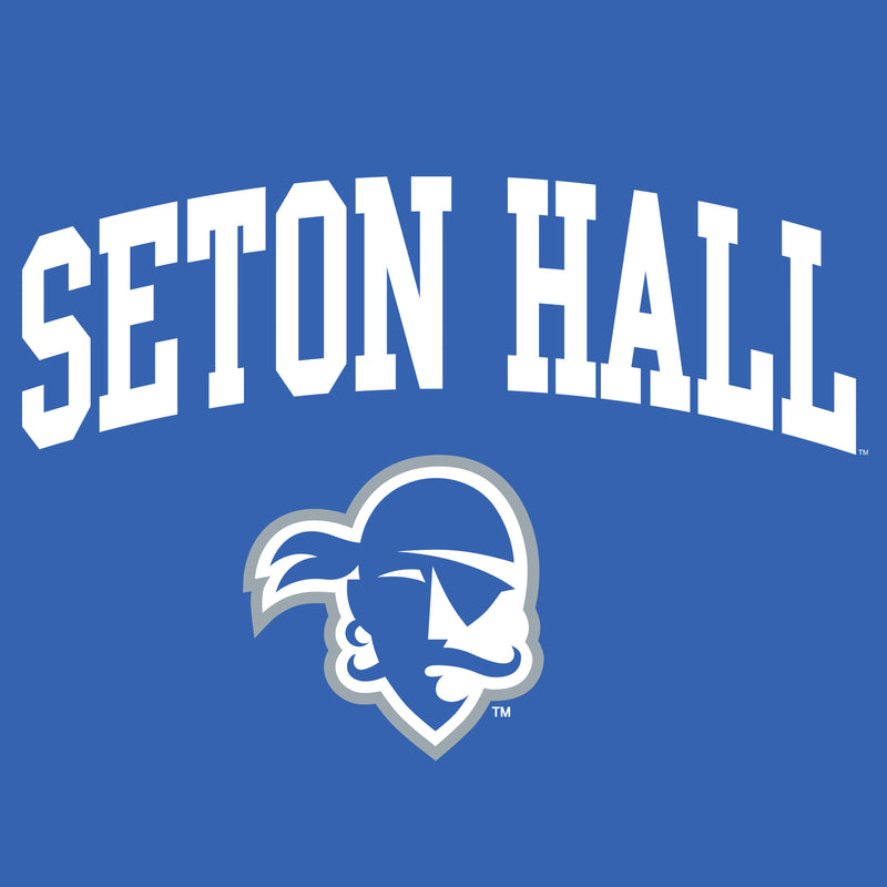 Seton Hall University Pirates Arch Logo Youth Short Sleeve T Shirt - Royal