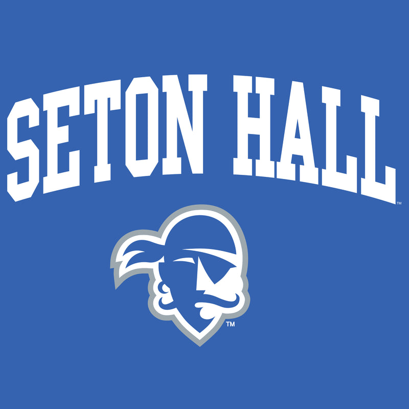 Seton Hall University Pirates Arch Logo Womens Short Sleeve T Shirt - Royal