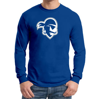 Seton Hall University Pirates Primary Logo Long Sleeve T-Shirt - Royal