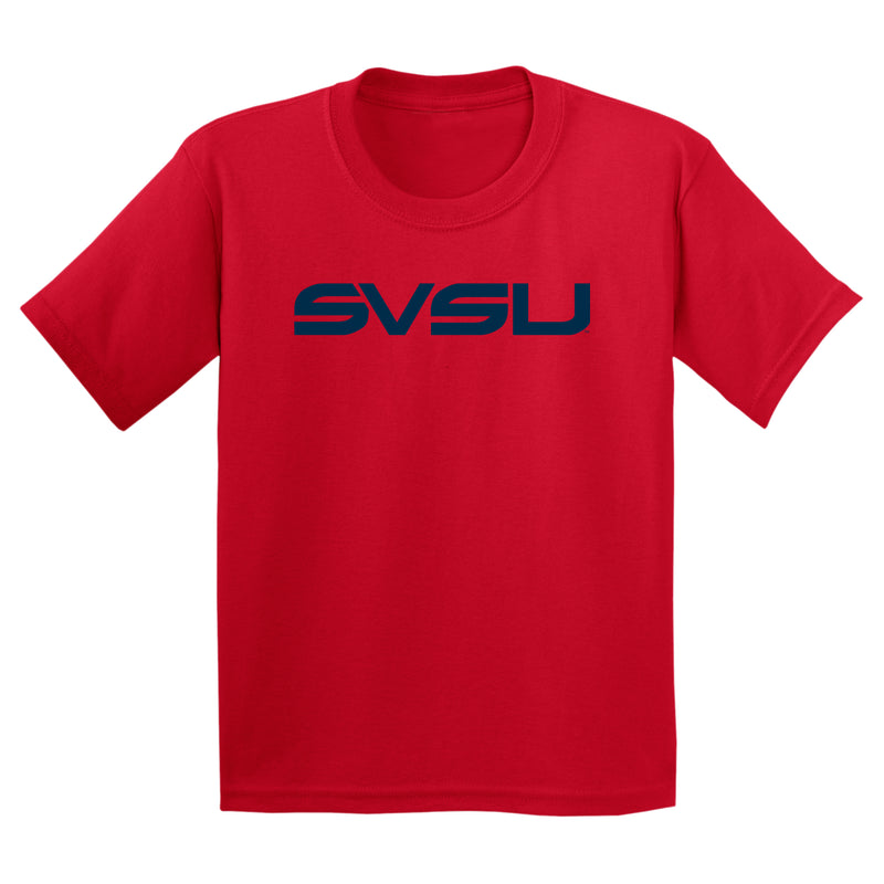 Saginaw Valley State SVSU Cardinals Basic Block Youth T Shirt - Red