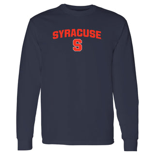 Syracuse Oranges Arch Logo Long Sleeve - Navy