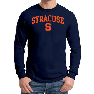 Syracuse Oranges Arch Logo Long Sleeve - Navy