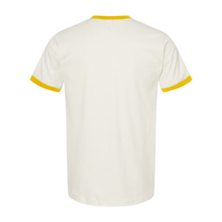 Minneapolis Twist Ringer Tee - White/Yellow