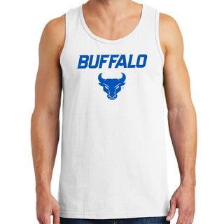 University at Buffalo Bulls Primary Logo Heavy Blend Tank Top - White