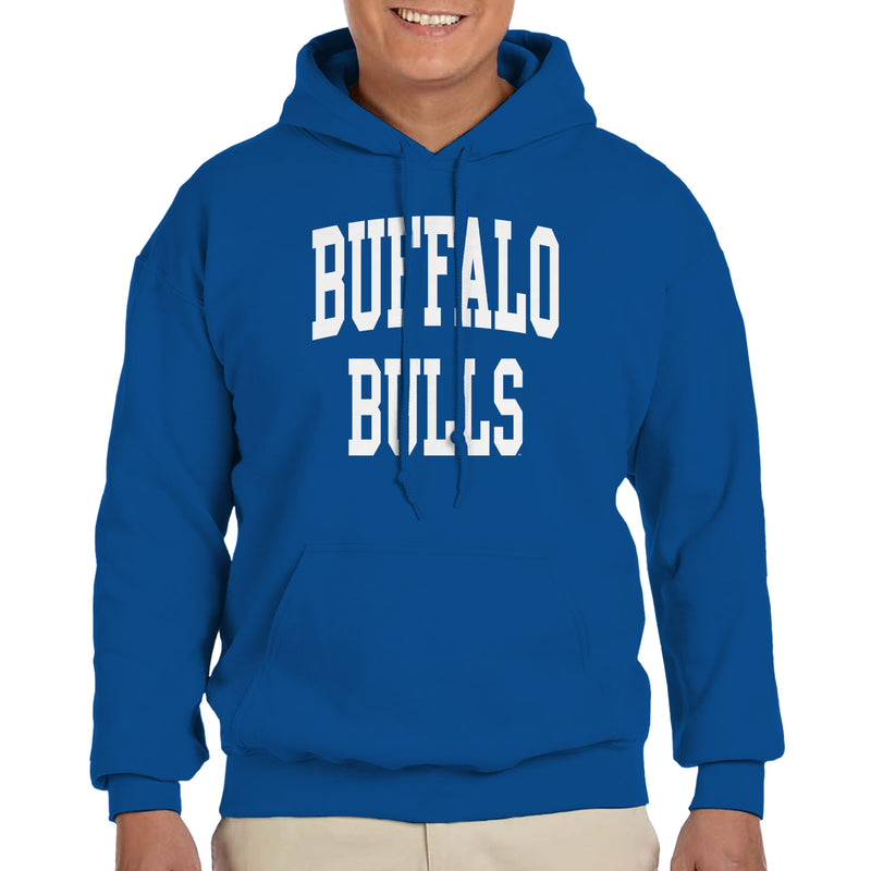 University at Buffalo Bulls Front Back Print Heavy Blend Hoodie - Royal