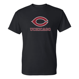 UChicago Primary Logo 2-Color T-Shirt - Black