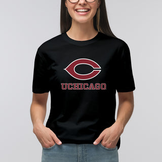 UChicago Primary Logo 2-Color T-Shirt - Black