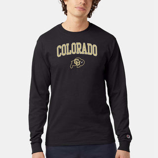 Colorado Arch Logo Champion LS T-Shirt - Black