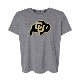 Colorado Primary Logo Champion Women's Soft Touch T-Shirt - Ebony Heather