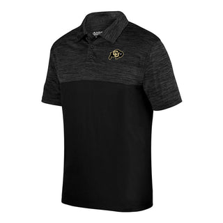 Colorado Primary Logo EMB Shadow Tonal Heather Polo - Black