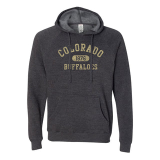 Colorado Athletic Arch Blend Raglan Hoodie - Carbon