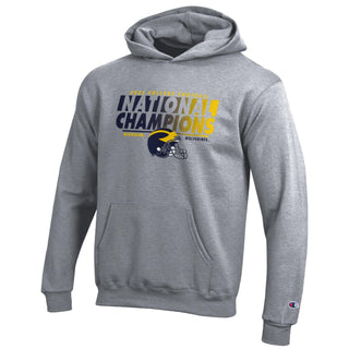 UM National Champ 23 Youth Powerblend Hoodie - Oxford