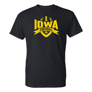 University of Iowa Hawkeyes Football Rush Short Sleeve T Shirt - Black