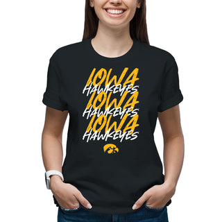 Iowa Marker Repeat T-Shirt - Black