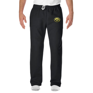 Iowa Oval Logo Patch Sweatpants - Black